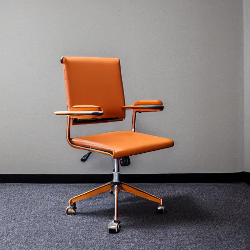 KREA An office chair in the style of the Golden Gate Bridge, light