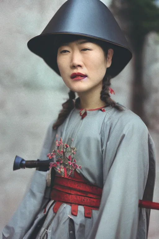 KREA Kodak portra 160, 8K, highly detailed, portrait famous japanese