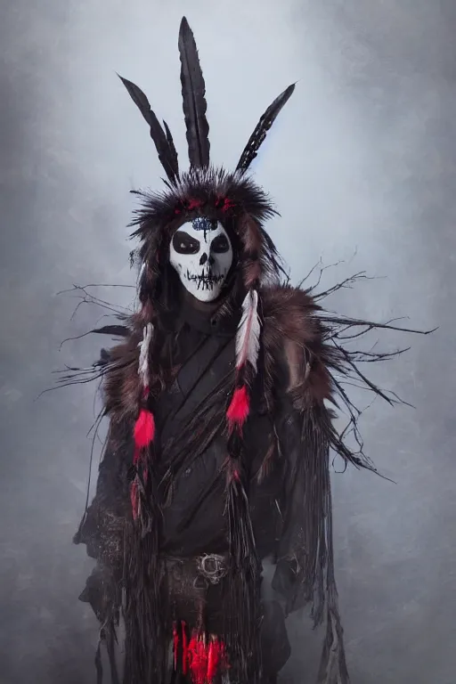 KREA the ghost spirit of the grim warpaint wears the scarlet