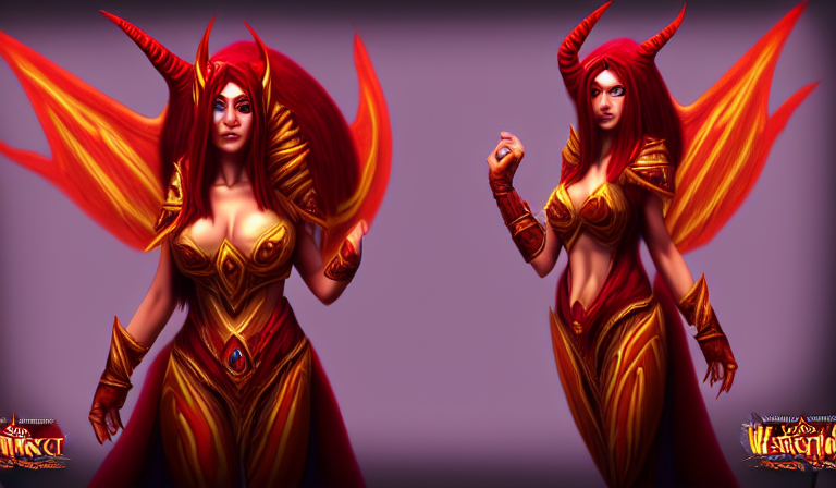 KREA Alexstrasza In Human Form Warcraft 4k Deviantart