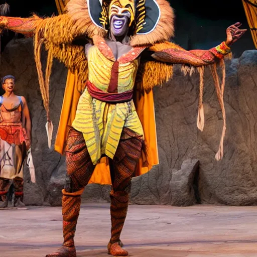 KREA awful costumes in the lion king stage show at disneyland