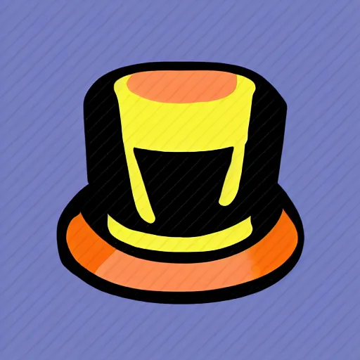 KREA top hat, app icon,