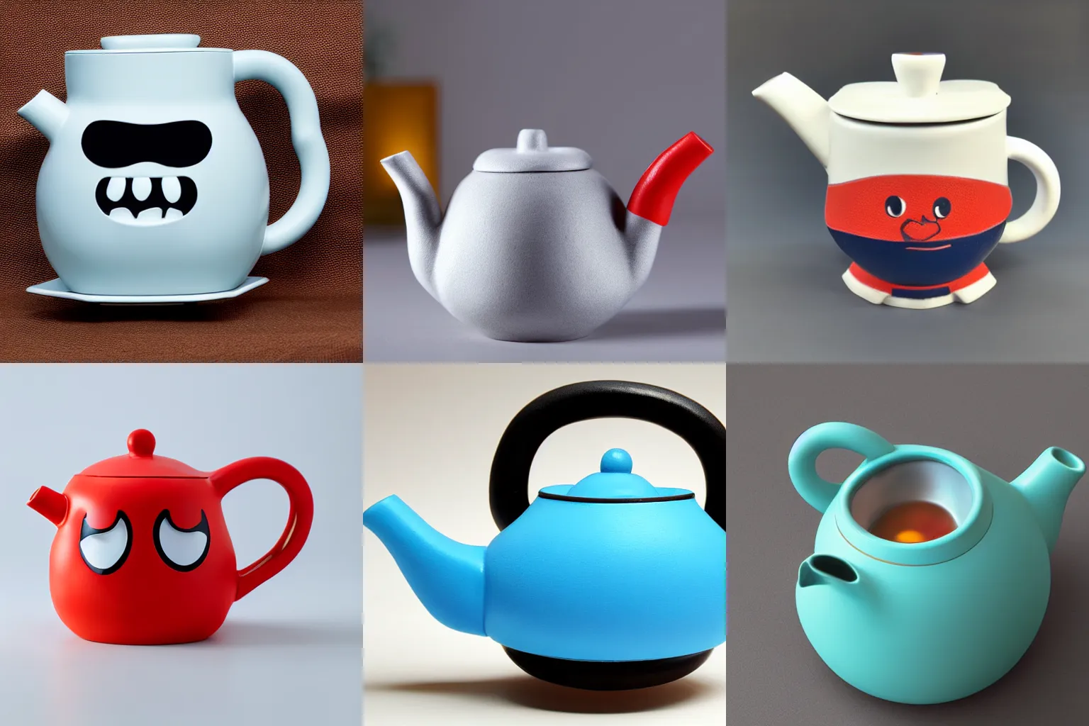 KREA (Strong Bad) shaped teapot, product photo