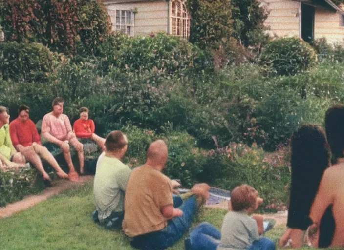 KREA Home video footage, Color VHS picture quality with mixed noise