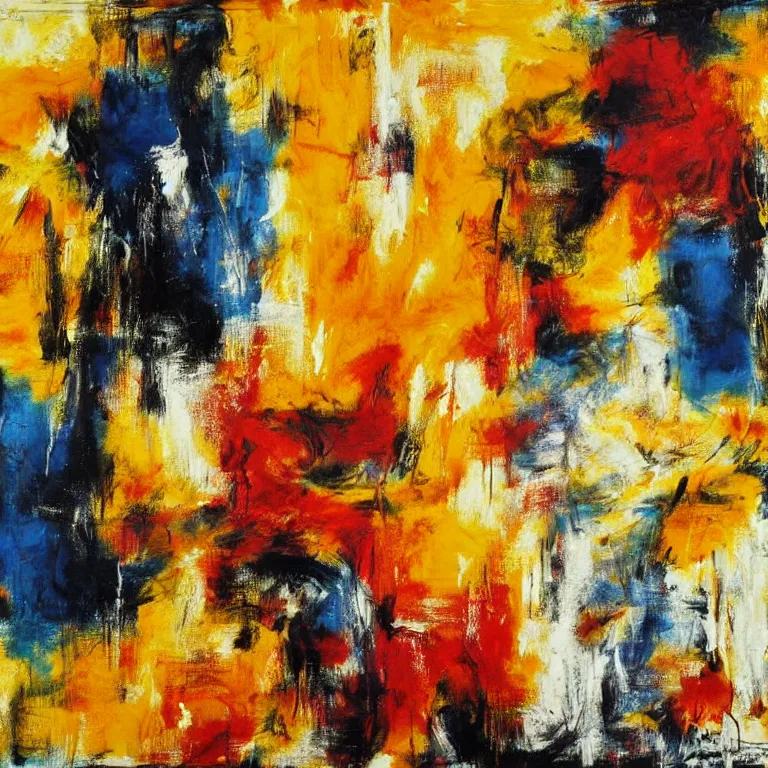 KREA Abstract expressionist artwork about the music of Beethoven.