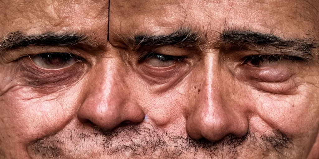 KREA Kodak portra 160, 4K, split screen, closeup portrait famous