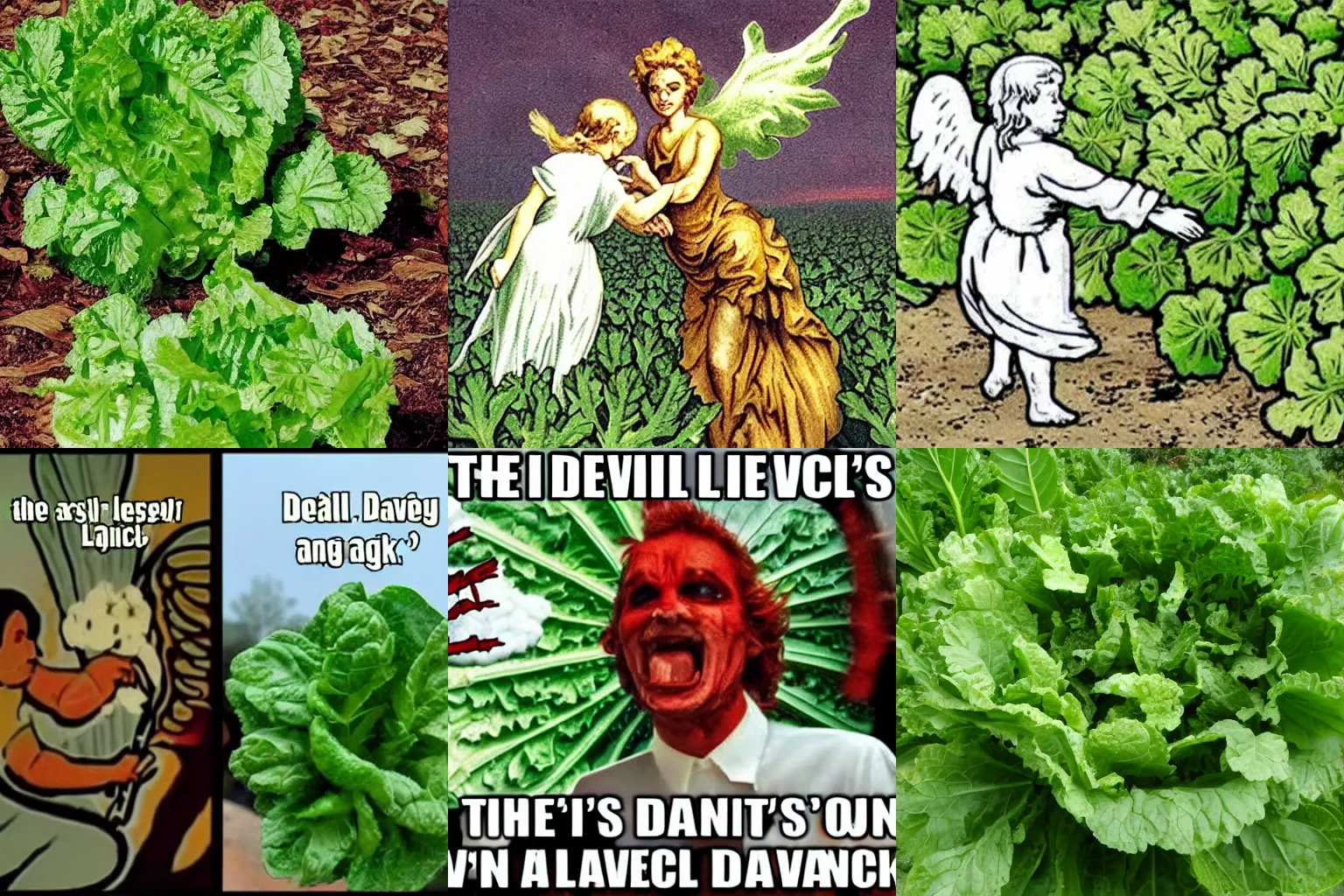 KREA the devil's lettuce, attacks the angel's lettuce