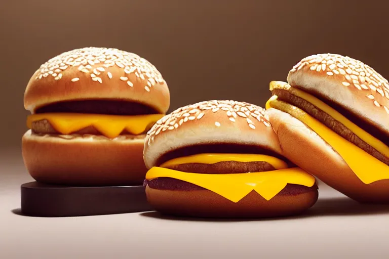 KREA mcdonalds fifty cheese slices between two sesame seed buns