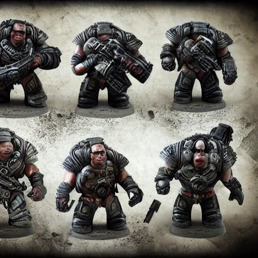 KREA gears of war as warhammer tabletop figurines t