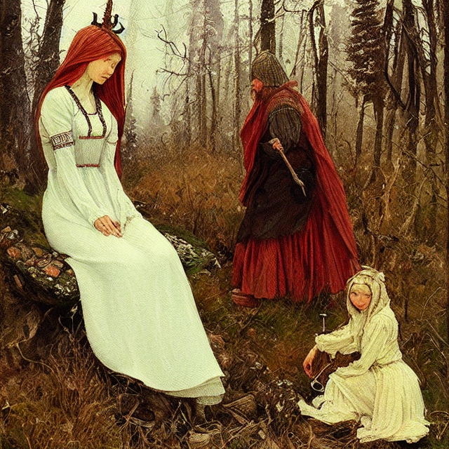russian folk fairytales, an ultrafine detailed painting, academic art