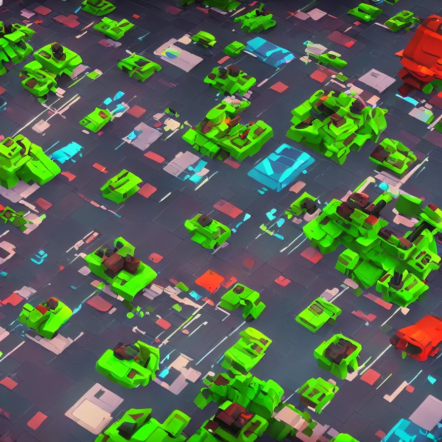 KREA sprawling cramped dystopian cityscape in risk of rain 2 ( 2 0 1 9 ), floating fragments
