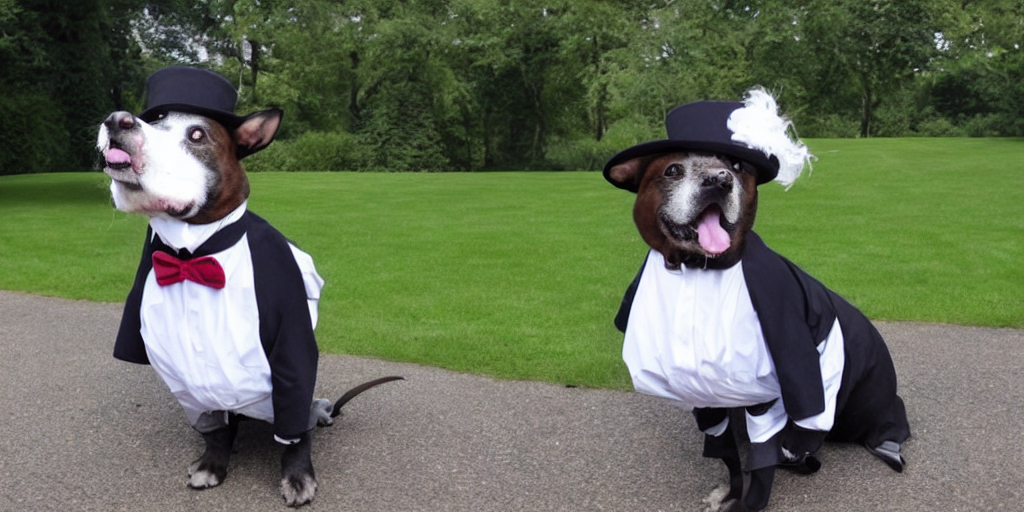 a jaunty dog wearing a bowler hat