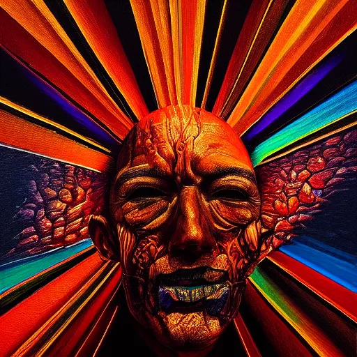 KREA refined oil painting co oli ver ti godlessness