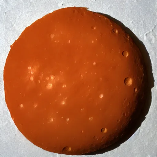 KREA the moon made out of cheddar cheese