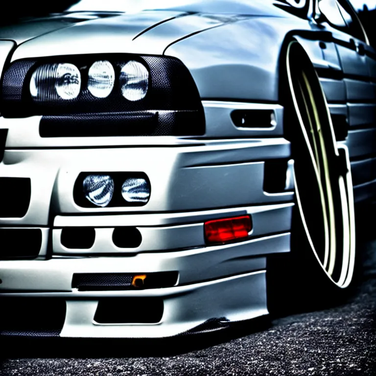 KREA closeupphoto BMW E36 illegal meet, cambered wheels, Saitama