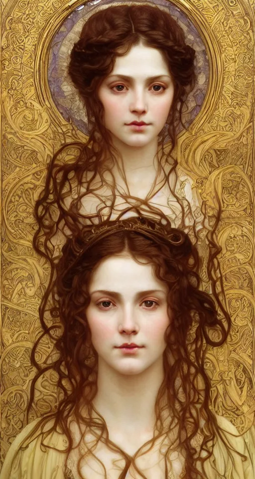 KREA Masterpiece head and shoulders portrait of a young girl from a