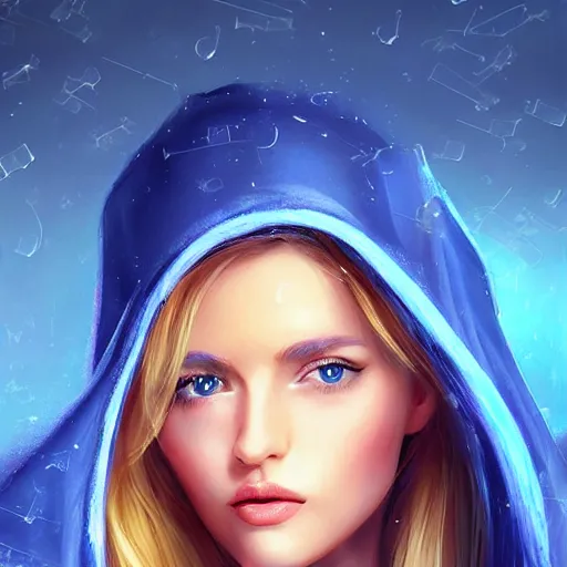 KREA A Character Card portrait of a beautiful young female face by