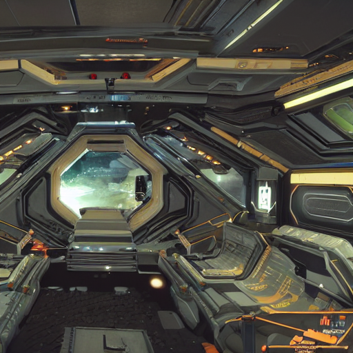KREA elite dangerous anaconda ship interiors