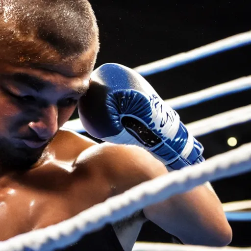 KREA a human like bear as a welterweight boxer winning from a