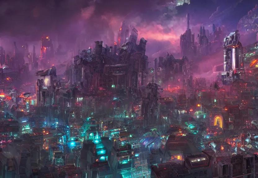 KREA the city of Kaon on the cybertron, a factory city with a