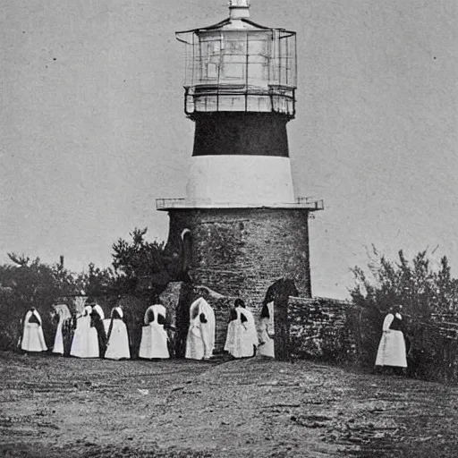 KREA worshippers dressed in robes belonging to the cult of the