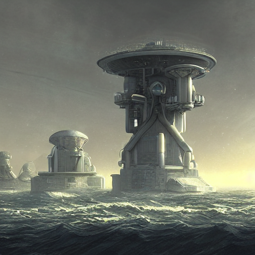 KREA Neptune land base station designed by Bryen Frost in the style