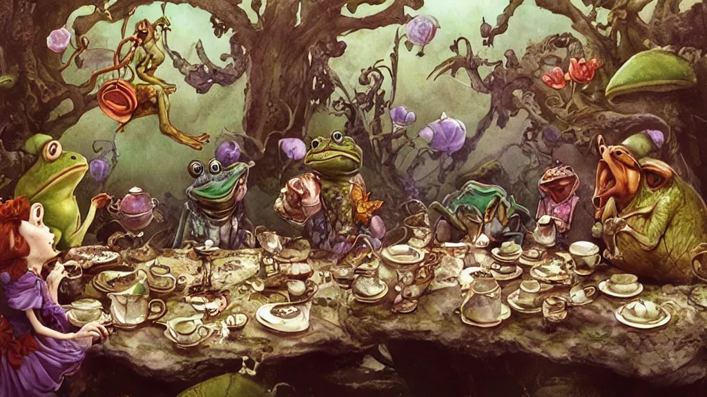 Alice In Wonderland Movie Tea Party