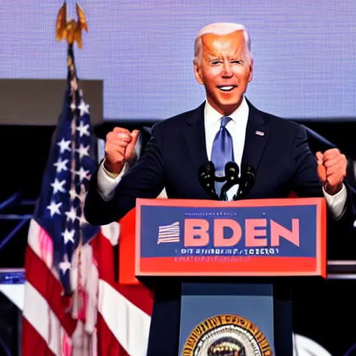 KREA Joe Biden Getting Punched on Stage, photo
