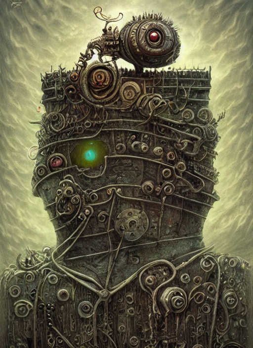 Machinarium God of Sleep, celestial fantasy, intricate, ornate, highly detailed, digital