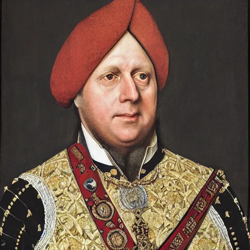 KREA Painting of the Ruler of the British Raj, the King Boris Johnson