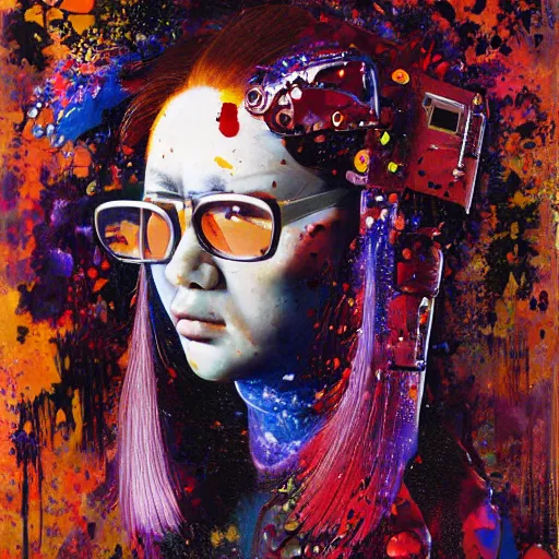 KREA varnished oil painting in right colors, high dynamic range