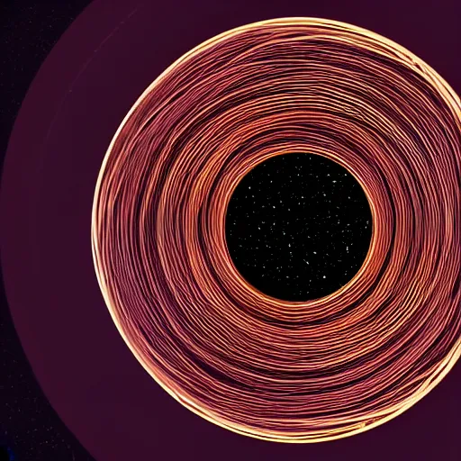 KREA photography of a black hole with spaghetti noodles on a dinner