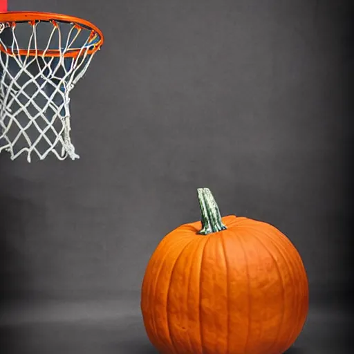 KREA pumpkin basketball long shot sports photography