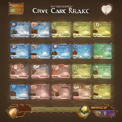 KREA A concept art showing several cards o a new Ragnarok online card