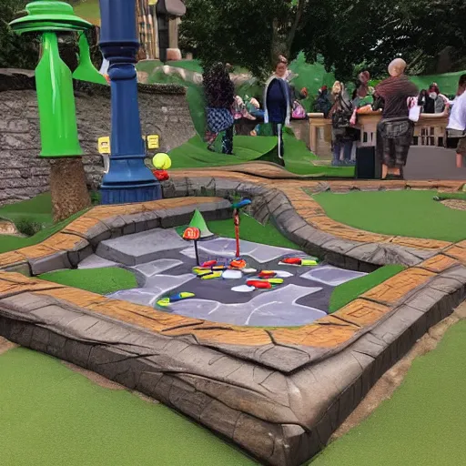 KREA a Harry Potter themed mini golf course
