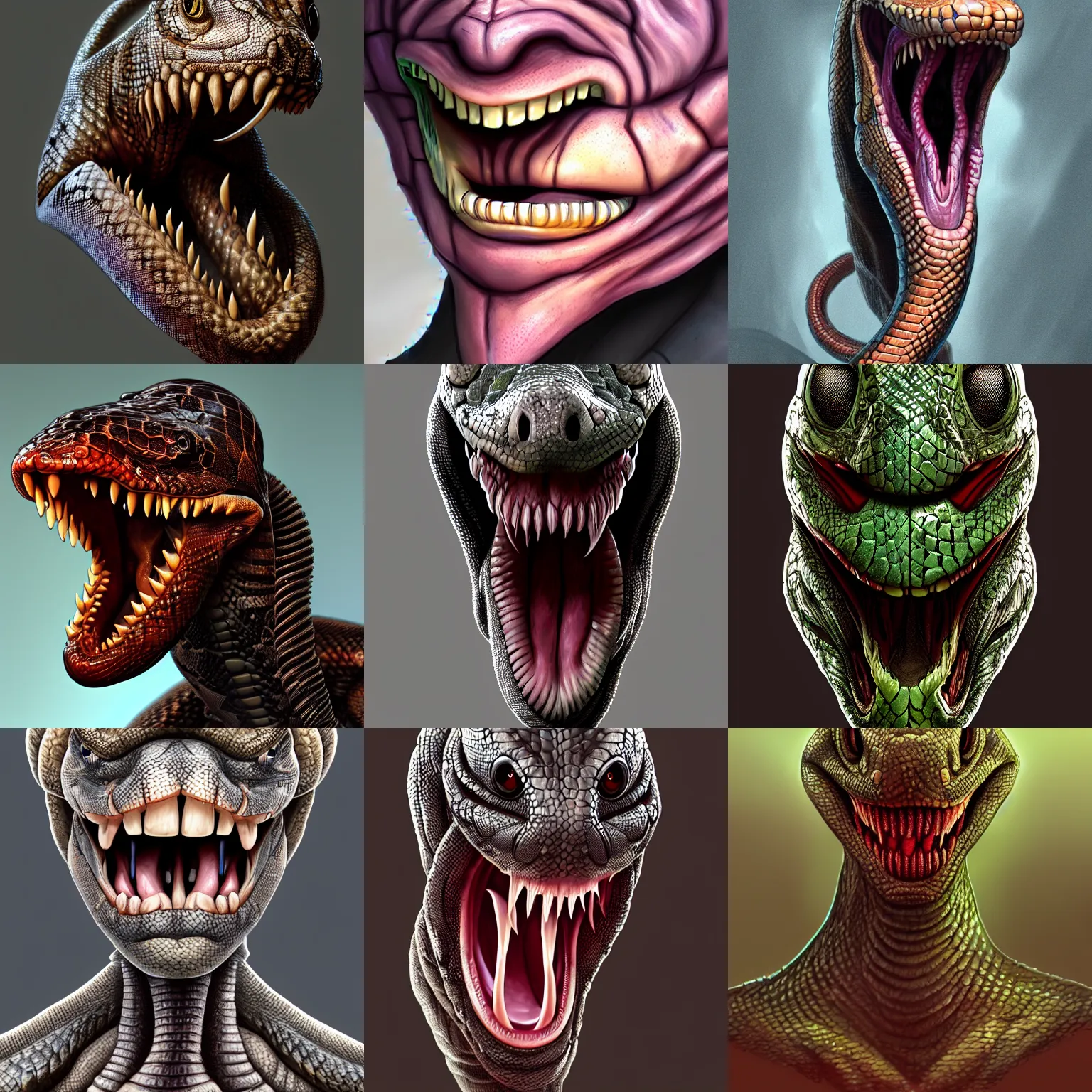 KREA A Human With A Long Lizard Tongue Snake Eyes Digital Art krea-a-human-with-a-long-lizard-tongue-snake-eyes-digital-art