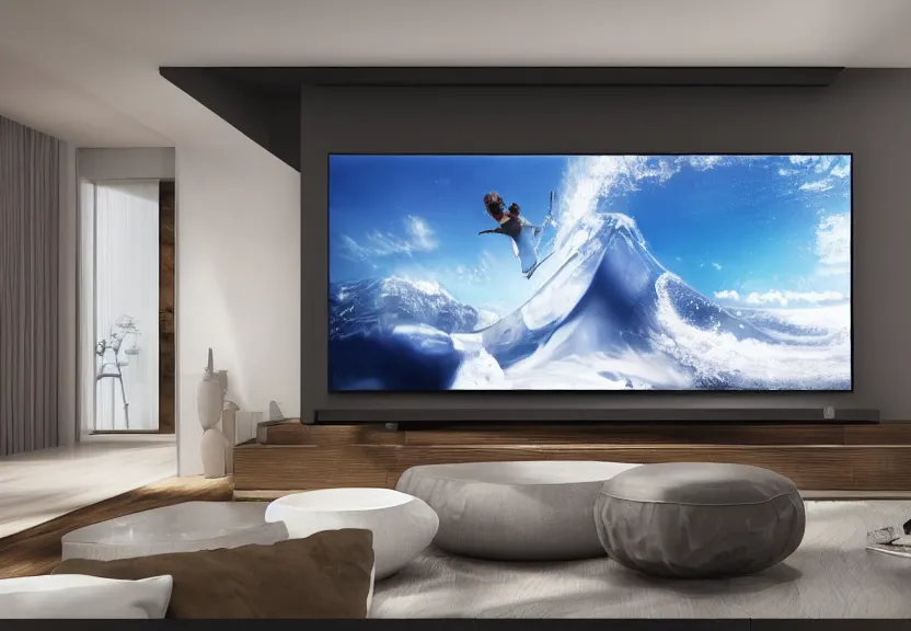 KREA Samsung Advertisement Big Screen Tv In A Modern House Enjoyment krea-samsung-advertisement-big-screen-tv-in-a-modern-house-enjoyment