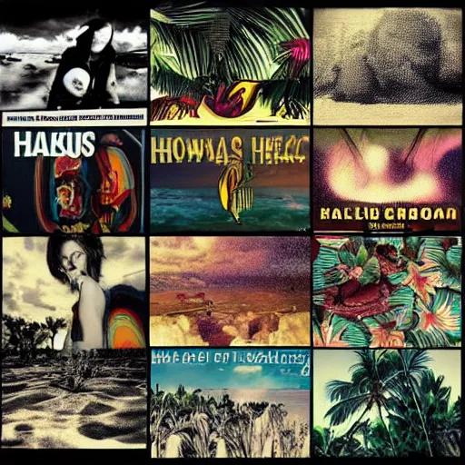 KREA - 2010's alternative rock album covers based on Hawaii